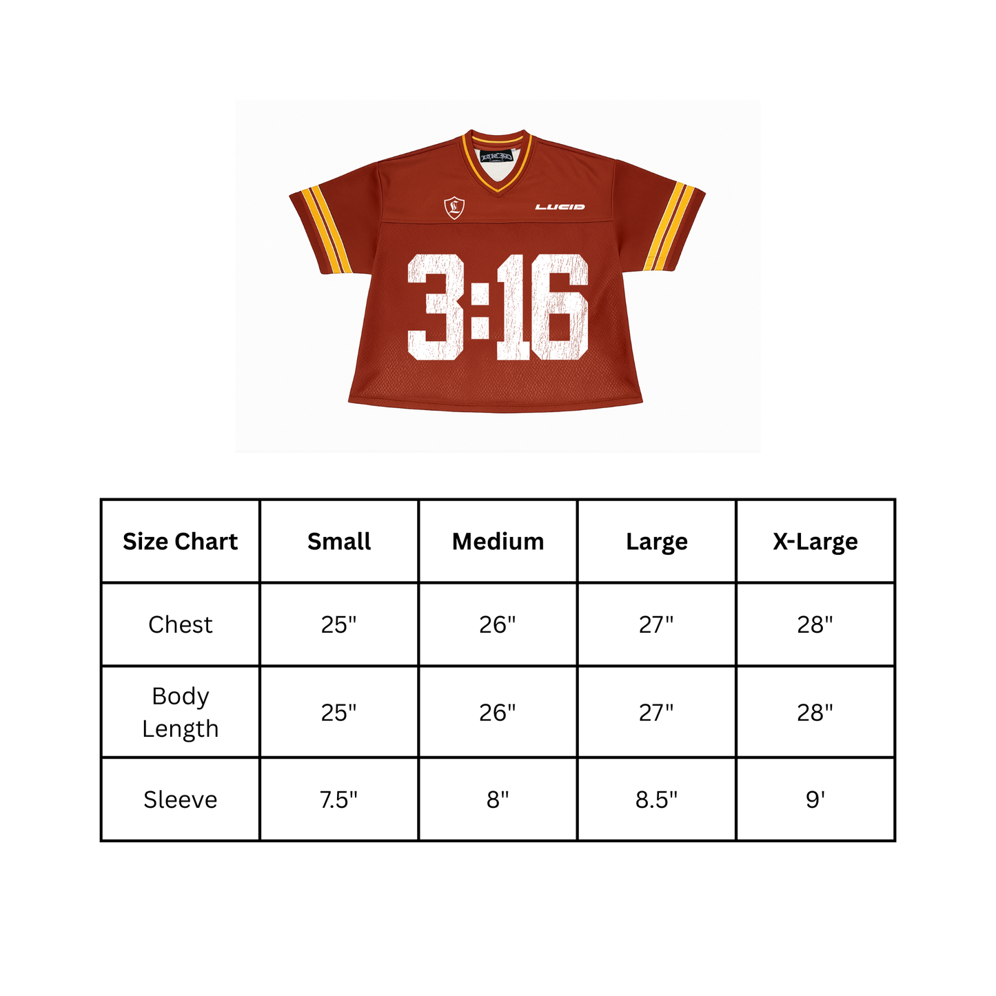 Red "3:16" Jersey