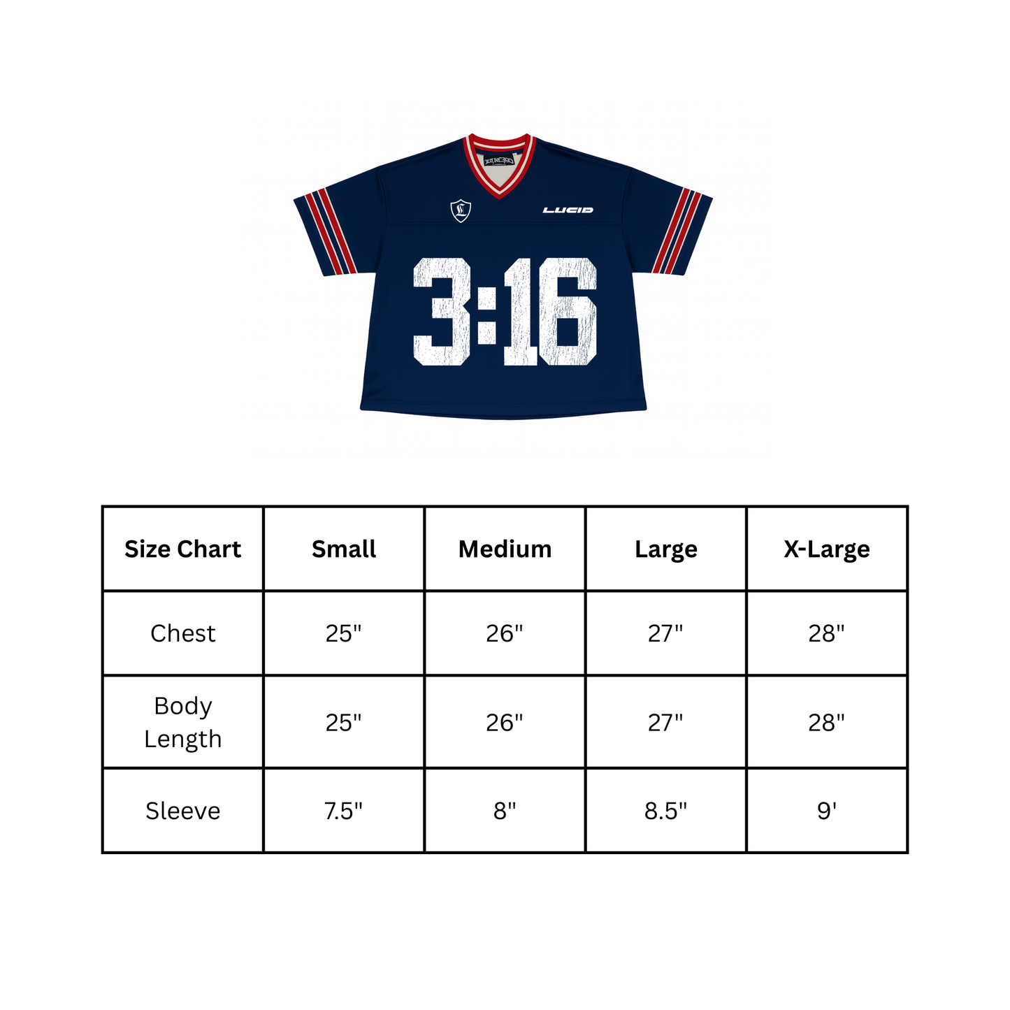 Blue "3:16" Jersey