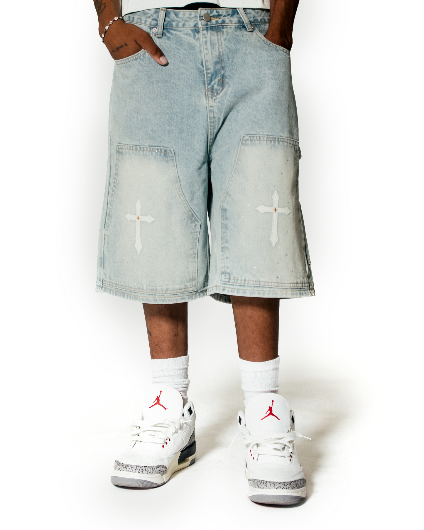 Diamond Cross Carpenter Shorts